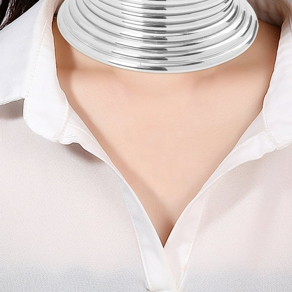 NICEXMAS Chunky Necklaces Gothic Collar Jewelry Leather Daily Wear for Women Club