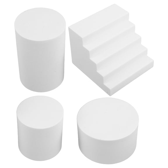 NICEXMAS 1Set White Foam Background Photography Props Versatile Stable Sculpture Modeling Kit