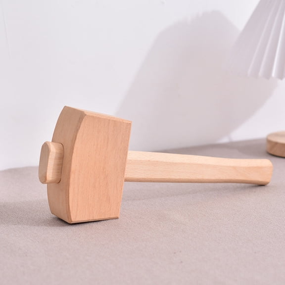 NICEXMAS 1Set Ergonomic Wood Handle Hammer for Woodworking and DIY Enthusiasts