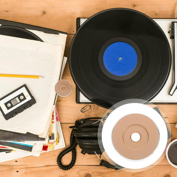 NICEXMAS 1Set Golden Aluminum 45 Adapter for Record Player with Stable Tone Arm and Sound