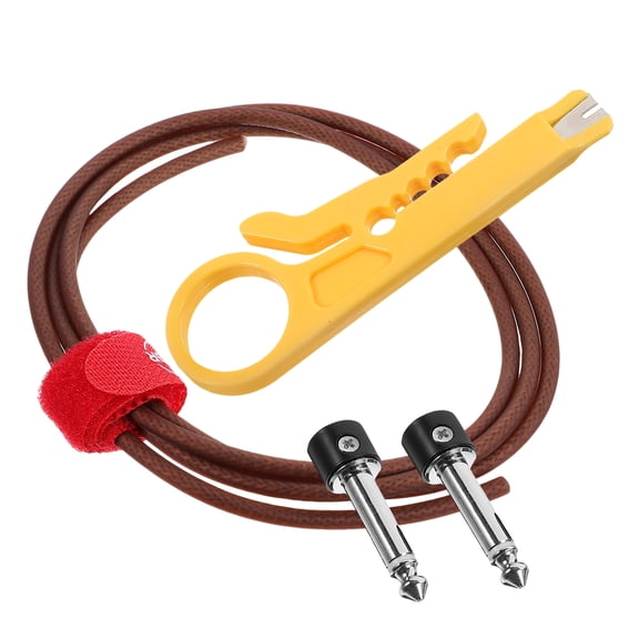 NICEXMAS 1Set Guitar Effect Pedal Cable Metal Connection Wire with Noise Reduction Feature