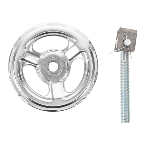 NICEXMAS Carbon Steel Stove Hand Wheel Replacement Set, Control Knob for Heating Boiler, Robust Design for Easy