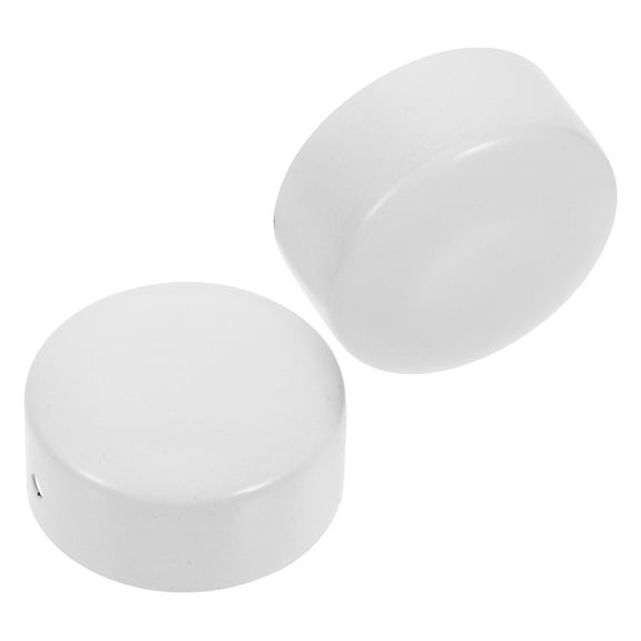 NICEXMAS  2 Pcs End Cap for Flat Handrail Stair Stairs Accessories Round