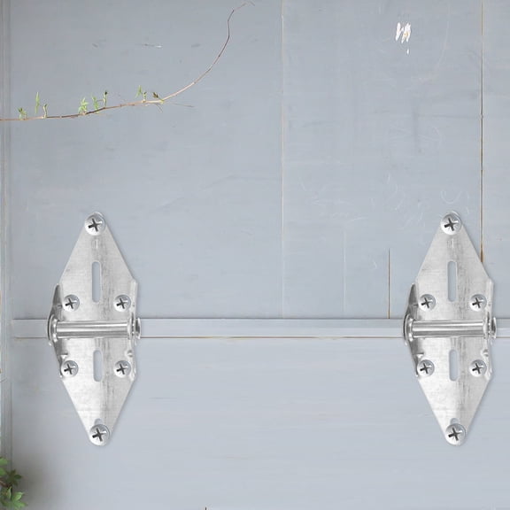 NICEXMAS 2Pcs Garage Door Hinge Silver Iron for Garage Door Accessory Home Improvement