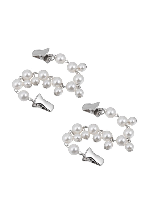 2 Pcs Sweater Chain ( Vintage Chains Delicate Sweaters Women Miss White