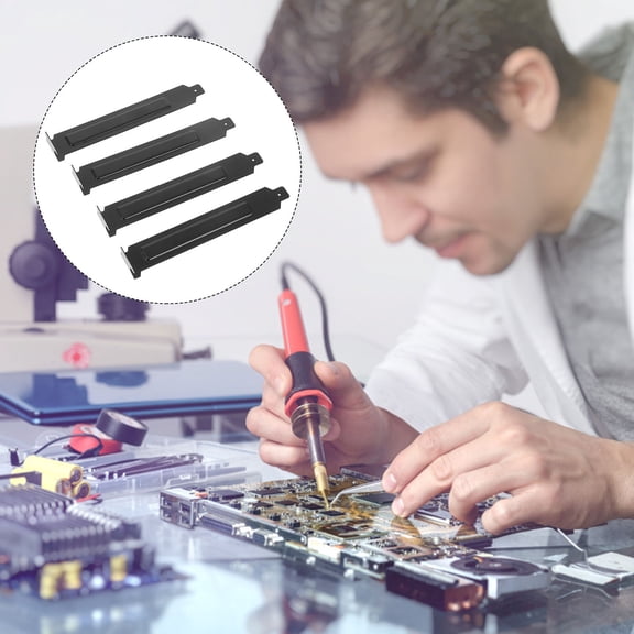 NICEXMAS Pci Slot Cover Rectangular Black 20Set 4.72X0.79X0.59in