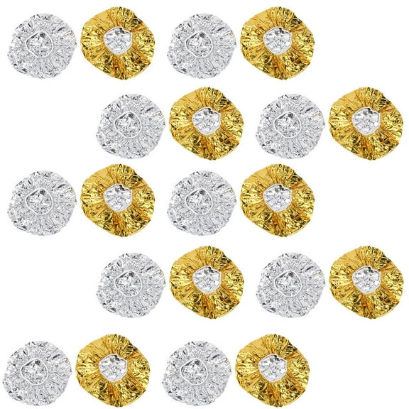NICEXMAS Deep Conditioning Aluminum Foil Caps 20Pcs 11X11in