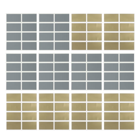 NICEXMAS 200Pcs DIY Scratch Off Cards with Plated Gold and Plated Silver Coating for Birthday and Party Surprise Stickers