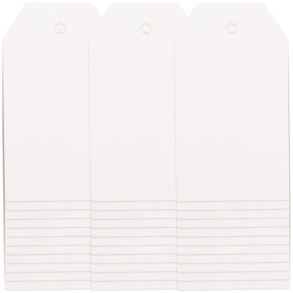 NICEXMAS 200Pcs Thickened Paper Hanging Label Blank Paintable Label For Organizing 2.75X1.57in