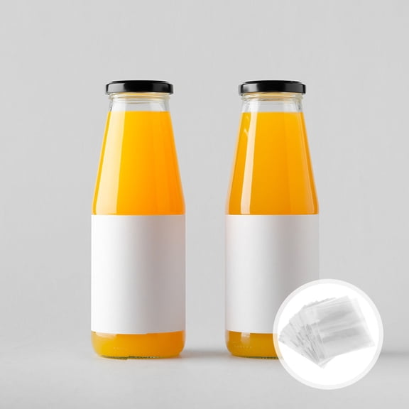 NICEXMAS 200Pcs Transparent Shrink Wrap Film PVC for Sealing Small Bottles with Tamper Evidence