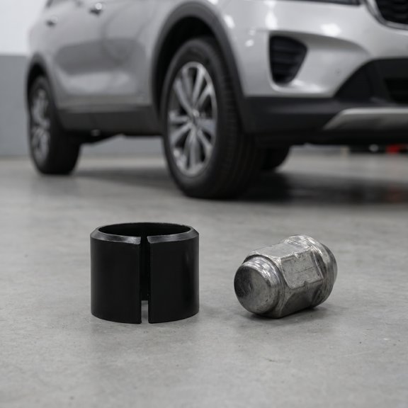 NICEXMAS Wheel Rim Centering Bushing Black 65 Manganese Steel for Car Alignment