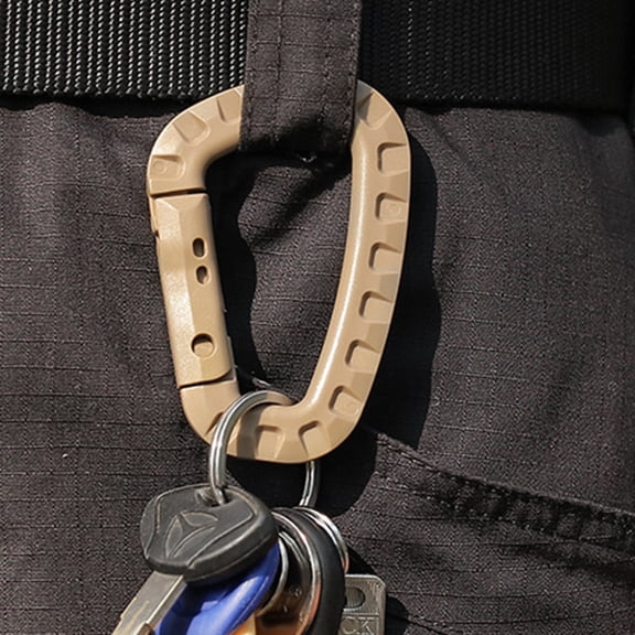 NICEXMAS Carabiner Key Holders, Chocolate Pom, Lightweight and Strong, 20Pcs
