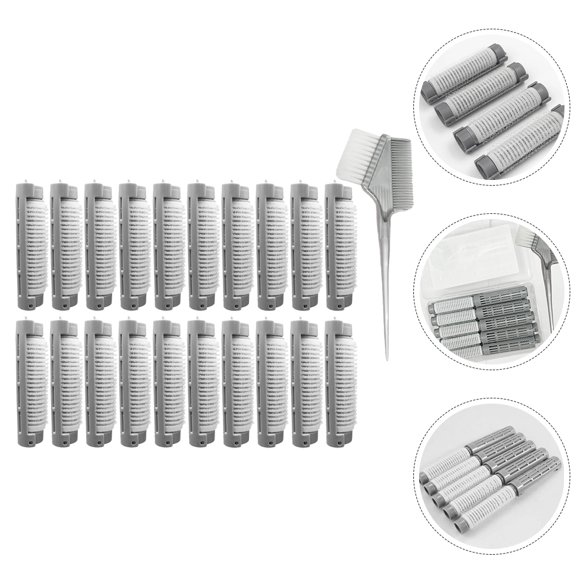 NICEXMAS 20Pcs Bangs Hair Roller Clips with Hair Root Volume Curling Clips for Easy Styling Grey
