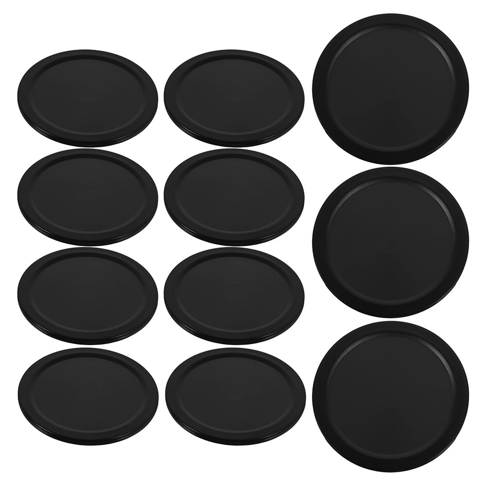 NICEXMAS 20Pcs Ice Hockey Pucks for Game Playing and Replacement with Plastic Construction Black Circular