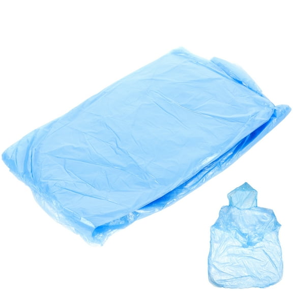 NICEXMAS Raincoats for Adults 20Pcs Plastic Emergency Use Rain Poncho for Women Sports Events