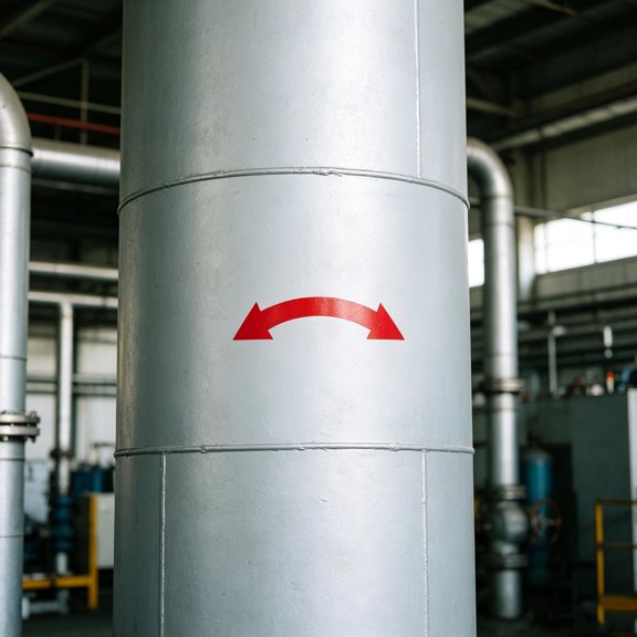 NICEXMAS Pipeline Arrow Markers Red Durable Adhesion for Industrial Flow Guidance and Safety