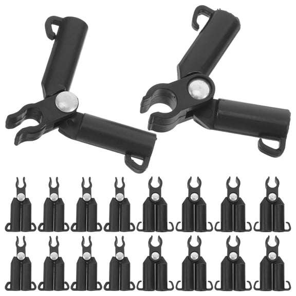 NICEXMAS 20Pcs Reusable Plastic Garden Stake Connectors Easy Install Adjustable Clips for Vegetable and Grape Trellis