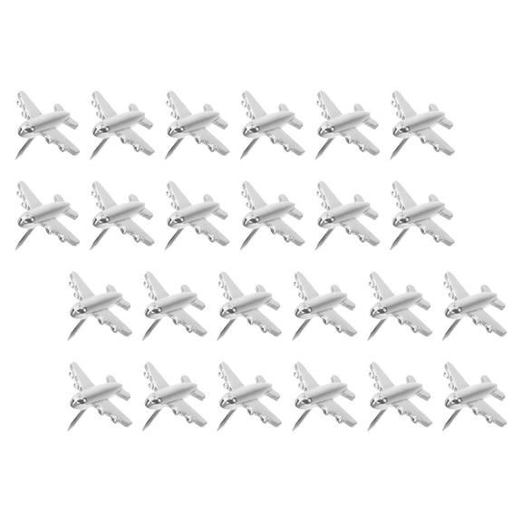 NICEXMAS 24Pcs Push Pins for Bulletin Board Silver Steel Map Marking Photos Notes Messages
