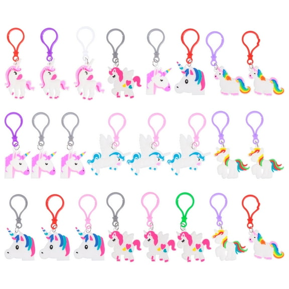 NICEXMAS 24-Pack Keychain Set Decorative Key for Bags and Accessories
