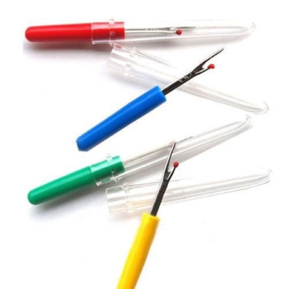 NICEXMAS 24Pcs Large Seam Ripper with Cap Plastic Handle Assorted Colors for Fabric Stitch Unpicking