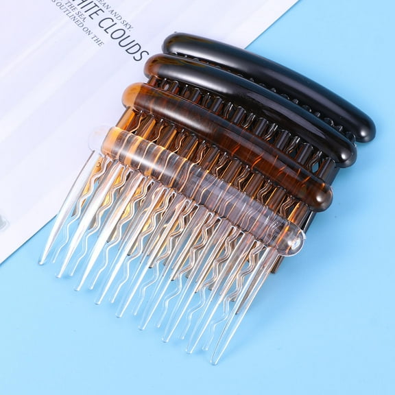 NICEXMAS 24Pcs Small Hair Side Combs for Women with Fine Hair in Black and Light Coffee for Events