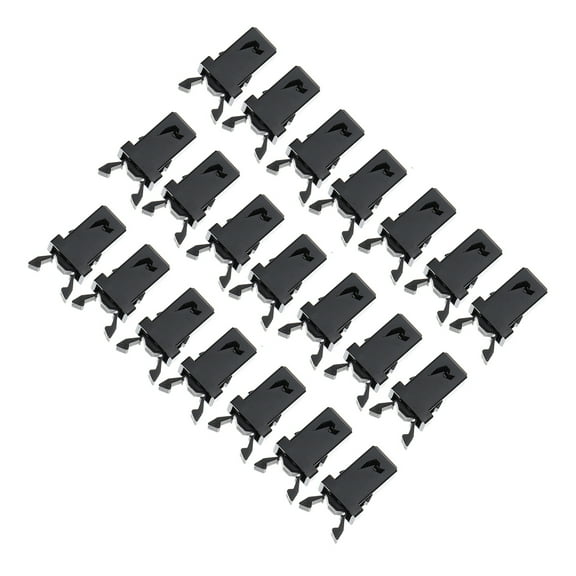 NICEXMAS 24Pcs Black Push Button Latch for Trash Can Replacement Clips Universal Fit Easy Install