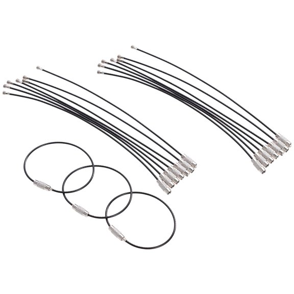 NICEXMAS 25Pcs Metal Key Ring Wire Keychain for Men Women Holding Luggage Id Tags