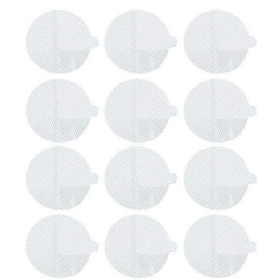 NICEXMAS 25Pcs Disposable Floor Drain Filtering Stickers White PVC Anti Blocking