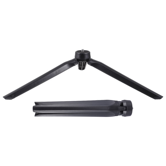 NICEXMAS 2-Pack Mini Folding Desktop Tripod Stand for Cameras and Smartphones, Portable Black Tabletop Tripod