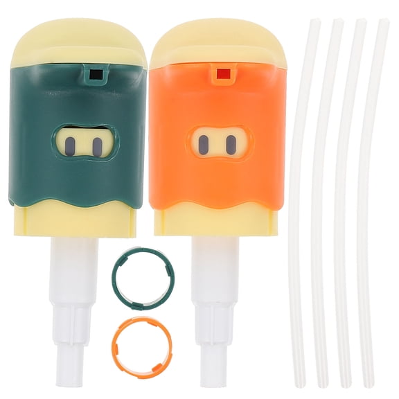 NICEXMAS 2Sets Leakproof Sauce Dispenser Pump with Smooth Liquid Release for Home and Restaurant
