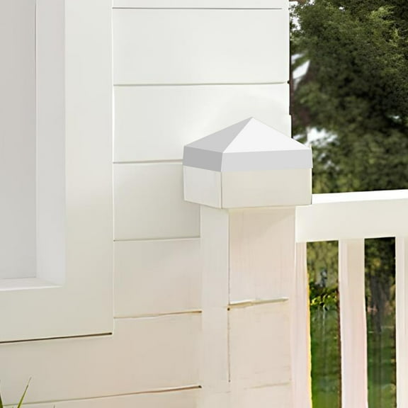 NICEXMAS 2Pack ABS Fence Post Toppers for Garden and Deck Posts