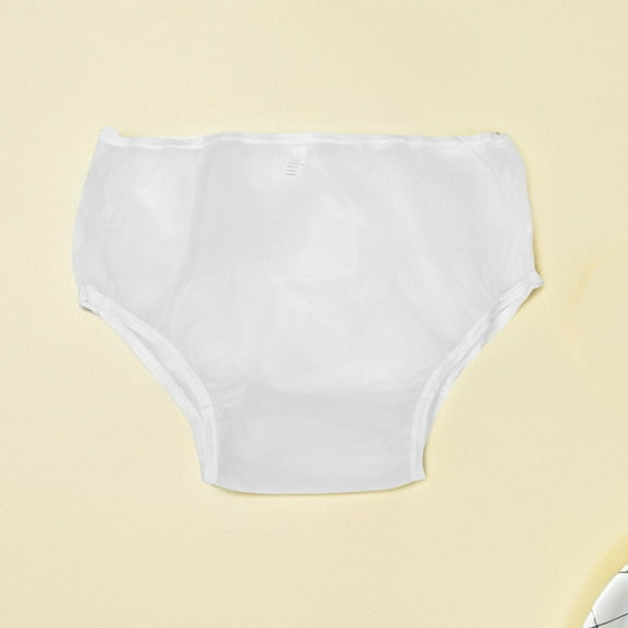 NICEXMAS 2Pcs Comfortable Waterproof Adult Diaper Covers Breathable Reusable Eva Leakproof Pull on Pants