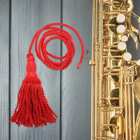 NICEXMAS 1 Pair Cords Red Braided Cord Handcrafted for Bands Musicians Ceremonial Occasions