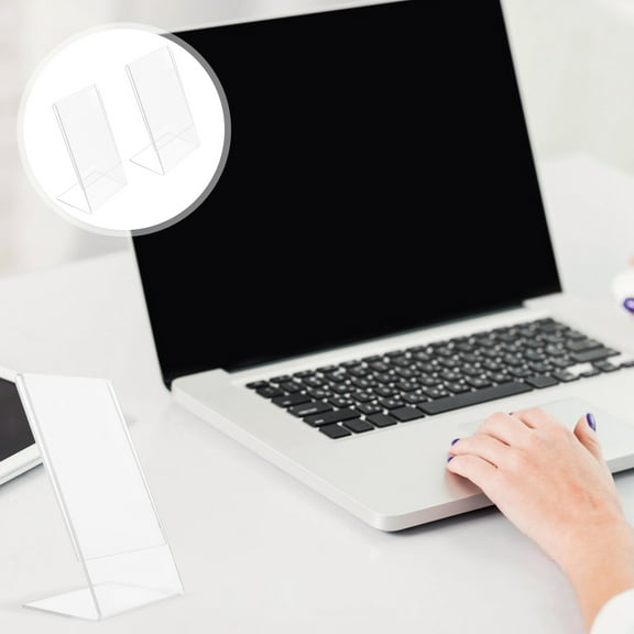 NICEXMAS Small Picture Stand Acrylic 2Pack 3.34X2.16X1.38 Inch