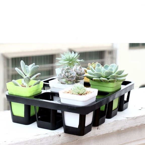 NICEXMAS Nicexmas Black Plastic Germination Tray Racks for Storage Use