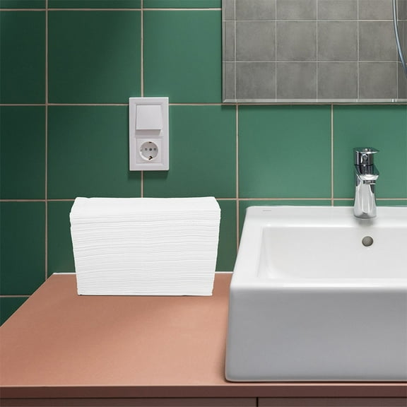 NICEXMAS 2Pack White Paper Towel for Hand Drying Surface Cleaning Medical Use 11.4X8.9In