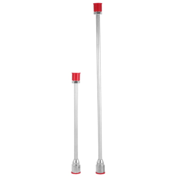 NICEXMAS 2Pcs Paint Sprayer Extension Wand Plated Silver with Anti Slip Handle for Hard to Reach Surfaces