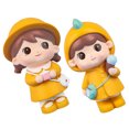 thumbnail image 1 of NICEXMAS 2-Piece Romantic Couple Resin Ornaments, Assorted Colors Wedding & Home Decor Crafts, 1 of 8