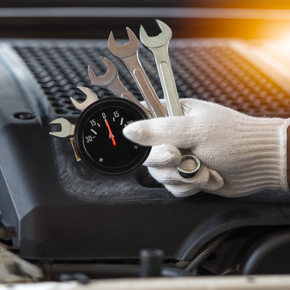 NICEXMAS 2Pcs Easy Install Car Ammeter Voltmeter Gauge with Clear Scale for Electrical Diagnostics