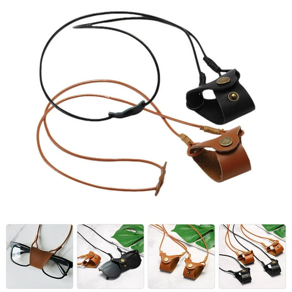 NICEXMAS 2-Pack Assorted Color Eyeglass Chains Lightweight Stylish Glasses Straps for Men and Women