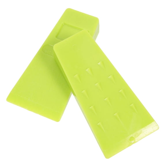 NICEXMAS 2Pcs Green Plastic Logging Wedges Stable Wood Cutting Tools for Forestry and Gardening