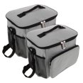 thumbnail image 1 of NICEXMAS 2-Pack Grey Insulated Outdoor Lunch Tote Bags with Thermal Aluminum Lining and Smooth Zipper, 1 of 5