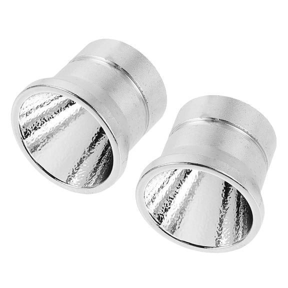 NICEXMAS 2Pcs LED Light Reflector Cup for Flashlight Lighting Fixture with Scratch Resistant Aluminum Alloy