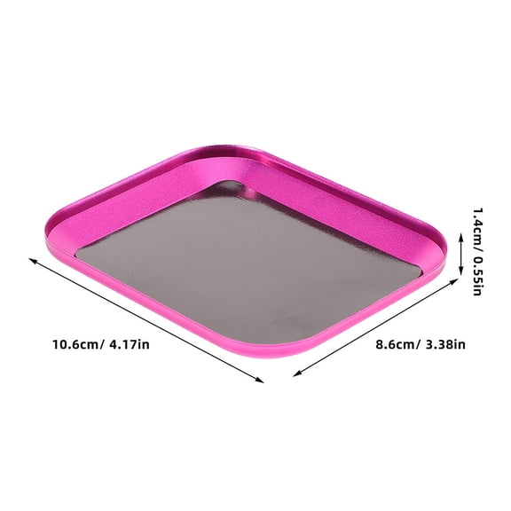 NICEXMAS 2-Pack Magnetic Screw Pad Organizer, Aluminium Alloy Storage Solution for Tools and Small Parts