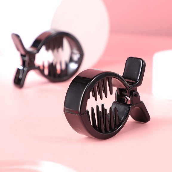 NICEXMAS 2Pcs Novelty Hair Clip For Women Hair Accessories Black Color Strong Tension Teardrop Design