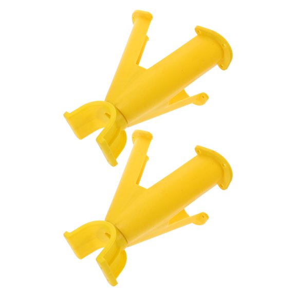 NICEXMAS 2Pcs PVC Cable Management Tripod Yellow Plastic Wire Support Stand for Easy Portable Use