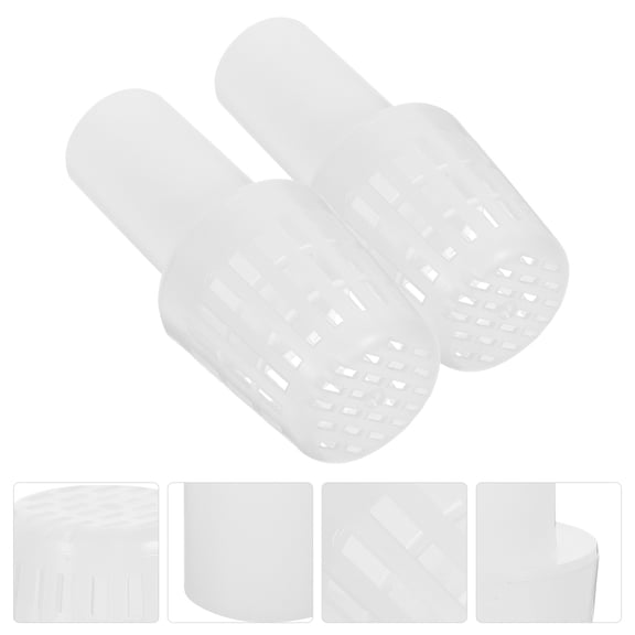 NICEXMAS 2Pcs Pool Inlet Fittings Drain Valve Strainer Filter White ABS Designed For Pool Owners