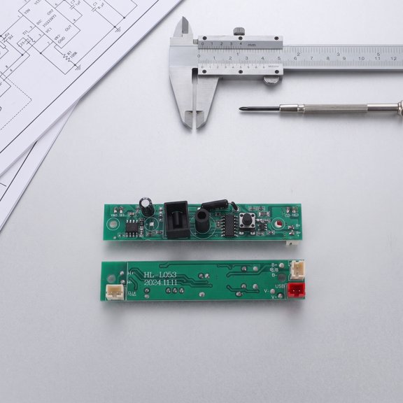 NICEXMAS 2Pcs Reliable Sensor Control Circuit Board for Smart Trash Can with Extended Lifespan and Green Finish
