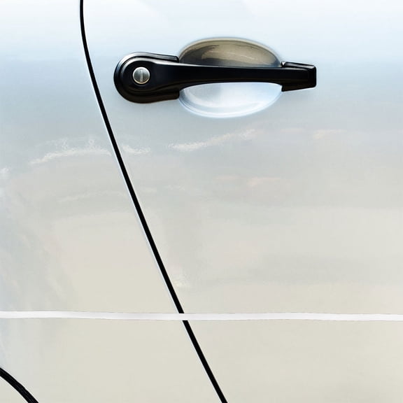 NICEXMAS 2-Pack Transparent Rubber Car Door Edge Guards Trim Molding Protector Easy to Install Automotive Accessory