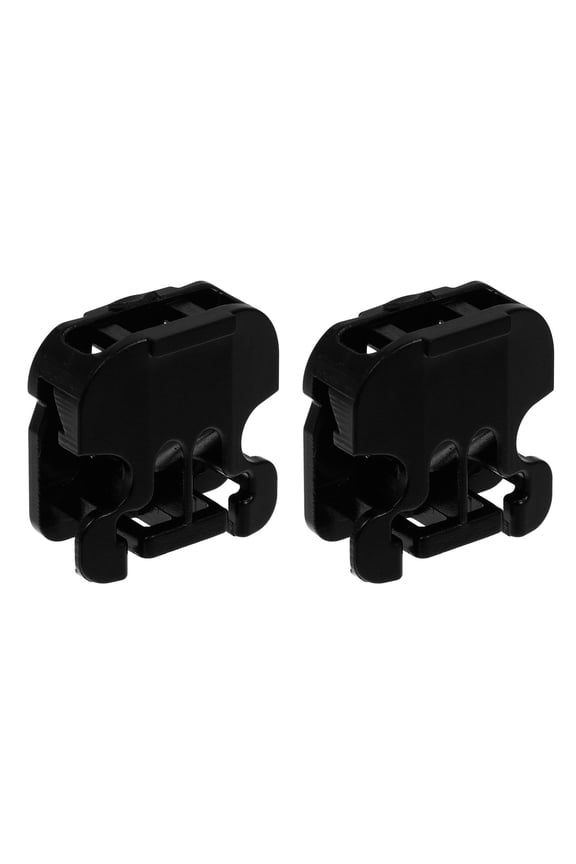 2-Pack Black Buckles Lightweight Plastic Fasteners for Running Hiking Climbing Sports